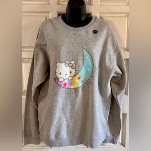 Hello Kitty Gray Sweater with Starry Moon